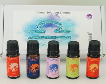 Sternzeichen Waage Collection - Set von 5-10 ml reinen ätherischen Ölen. Ideal für Diffusoren und Ölbrenner