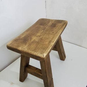 Rustic Wooden Milking Stool - Etsy UK