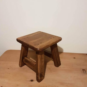 Rustic wooden Milking stool/ small stool/ rustic stool/ child's stool/ foot stool