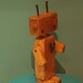 Wooden Robot Rustic Wood Model Robot Toy Figurine Desk Top Toy Wood ...