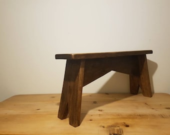 Wooden Milking Stool Large/ Rustic Bench | Etsy UK