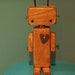 Wooden Robot Rustic Wood Model Robot Toy Figurine Desk Top Toy Wood ...