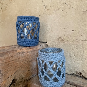 maritime table decoration, vase, lantern, tealight holder, maritime home decoration