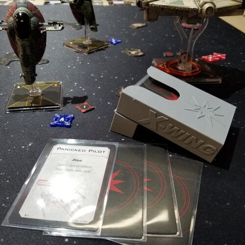 V2 Acrylic Colour Printed Promo Damage Deck Holder (First Order) for Star Wars X-Wing
