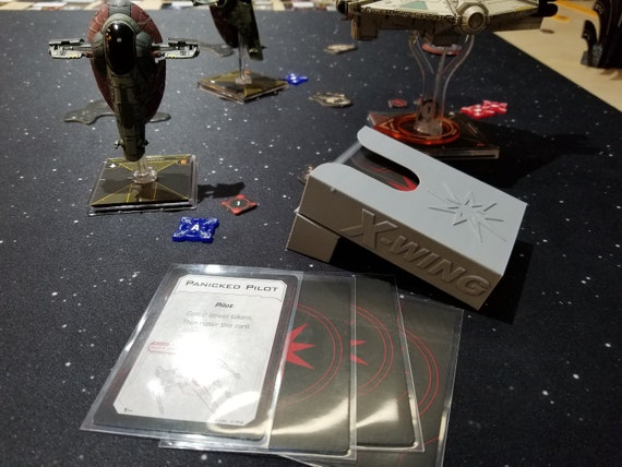 X-wing Promo Damage Deck Box and Dispenser (standard Cards) - Etsy X-wing Promo Damage Deck Box and Dispenser (standard Cards) - Etsy