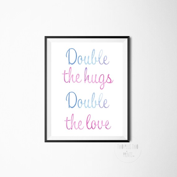 Twin Baby Shower Decor Twin Baby Shower Sign Boy Girl Twin Etsy