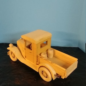 Vintage Wood 1929 Ford and 1928 Chevy