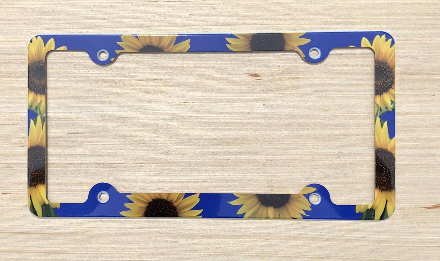 Sunflowers License Plate Frame Decorative Sunflower License Plate