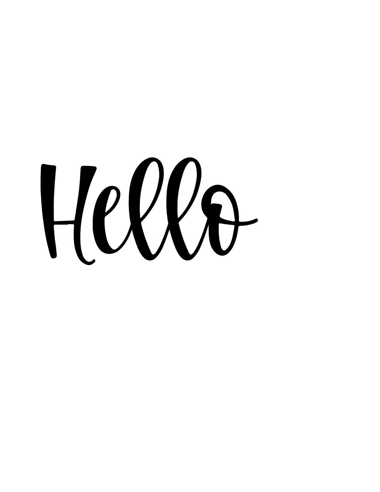 SVG Hello Cutting File Sign Vinyl Stencil htv png svg Etsy
