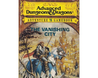 Advanced Dungeons & Dragons®, La Ciudad Desaparecida, Libro de Juego de Aventura 15, por Allen Varney, Tapa blanda, 1987, TSR