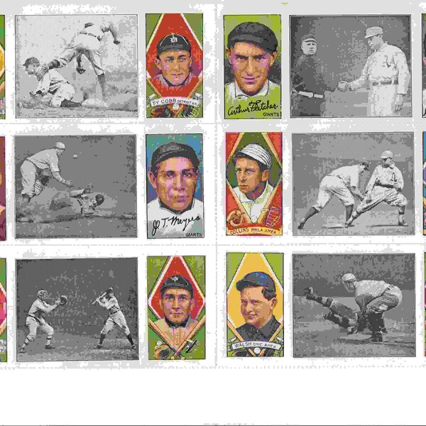 Reproduction Baseball Cards Etsy