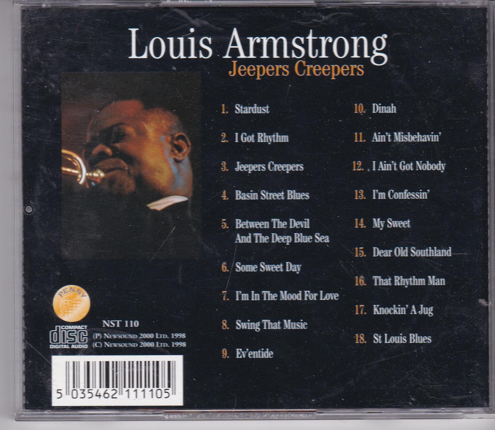 CD vintage Louis Armstrong, Jeepers Creepers Etsy España