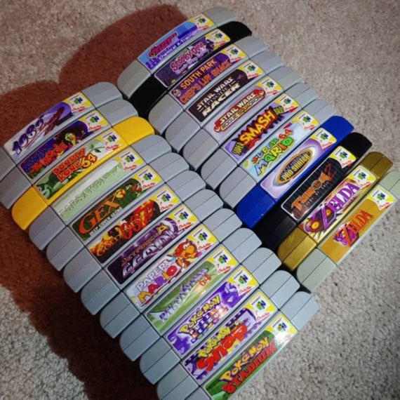 Nintendo 64 N64 End Labels Custom labels for all 296 Nintendo ...