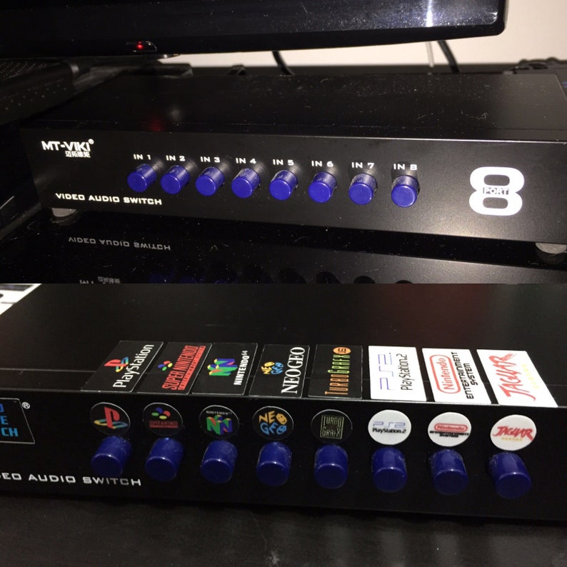 Video Game System/Console Labels for AV-HDMI Switch Boxes Custom Labels image 2