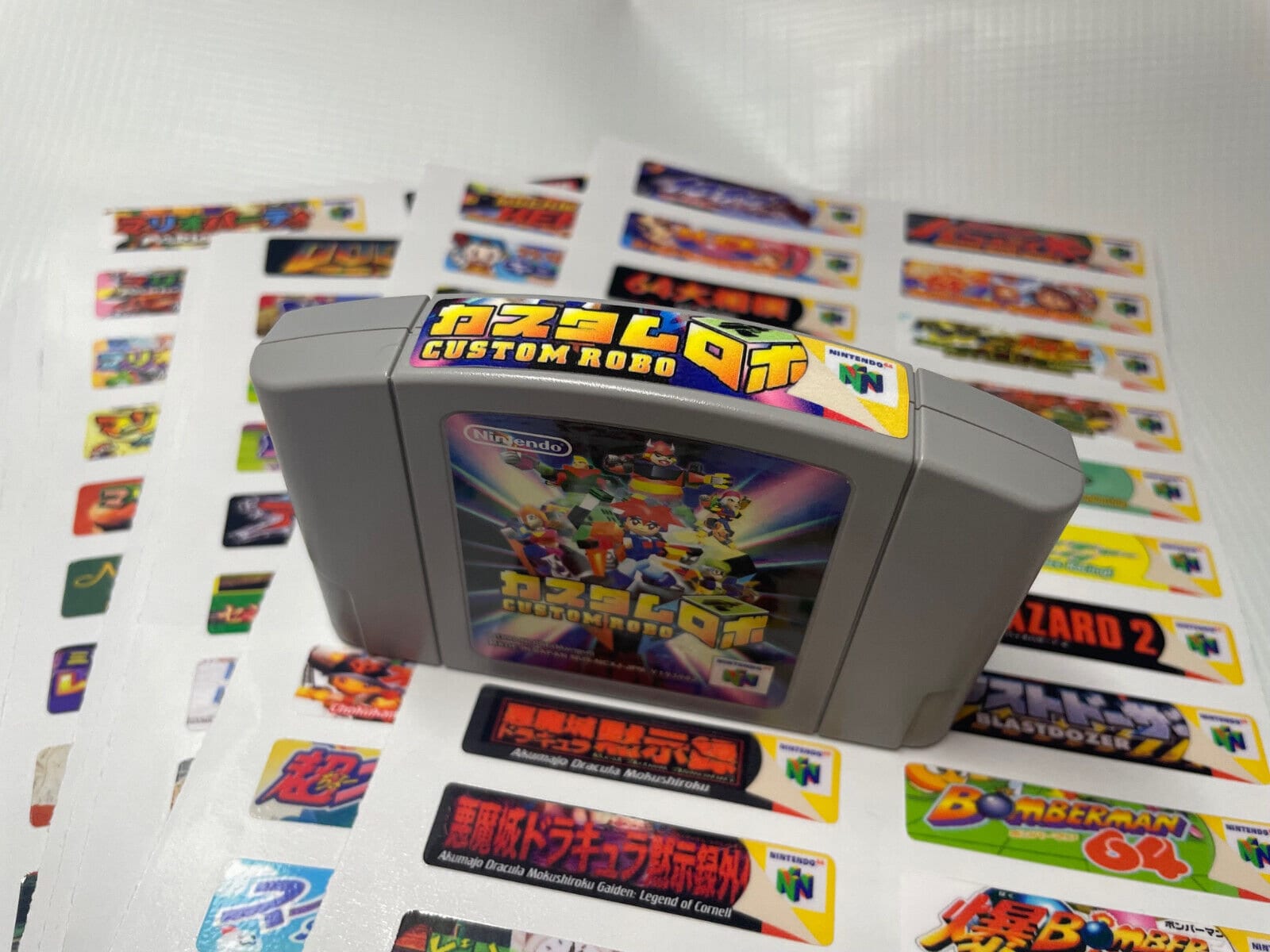 Japan Nintendo 64 N64 Sticker End Labels (for All 196 Custom Japan Game ...