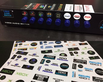 Video Game System/Console Labels for AV-HDMI Switch Boxes - Custom Labels