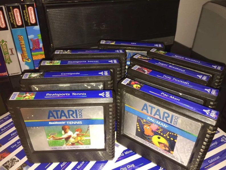 Atari 5200 Sticker end Labels For All 154 Custom Game Stickers 62 Homebrews & Extras image 4