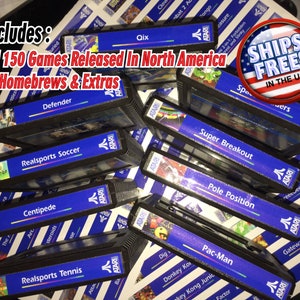 Atari 5200 Sticker end Labels (For All 154 Custom Game Stickers) + 62 Homebrews & Extras