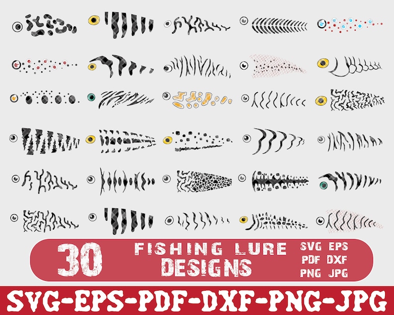 Download Pdf Fishing Lure Svg Bundle Svg Cut Files For Silhouette Cameo Dxf Fish Clipart Lure Svg Print Png Eps Svg Clipart For Crafters Clip Art Art Collectibles Lifepharmafze Com