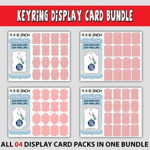 Pacchetto di schede di visualizzazione portachiavi, pacchetto svg della scheda portachiavi, bundle svg della scheda portachiavi, file cricut e silhouette, scheda portachiavi.