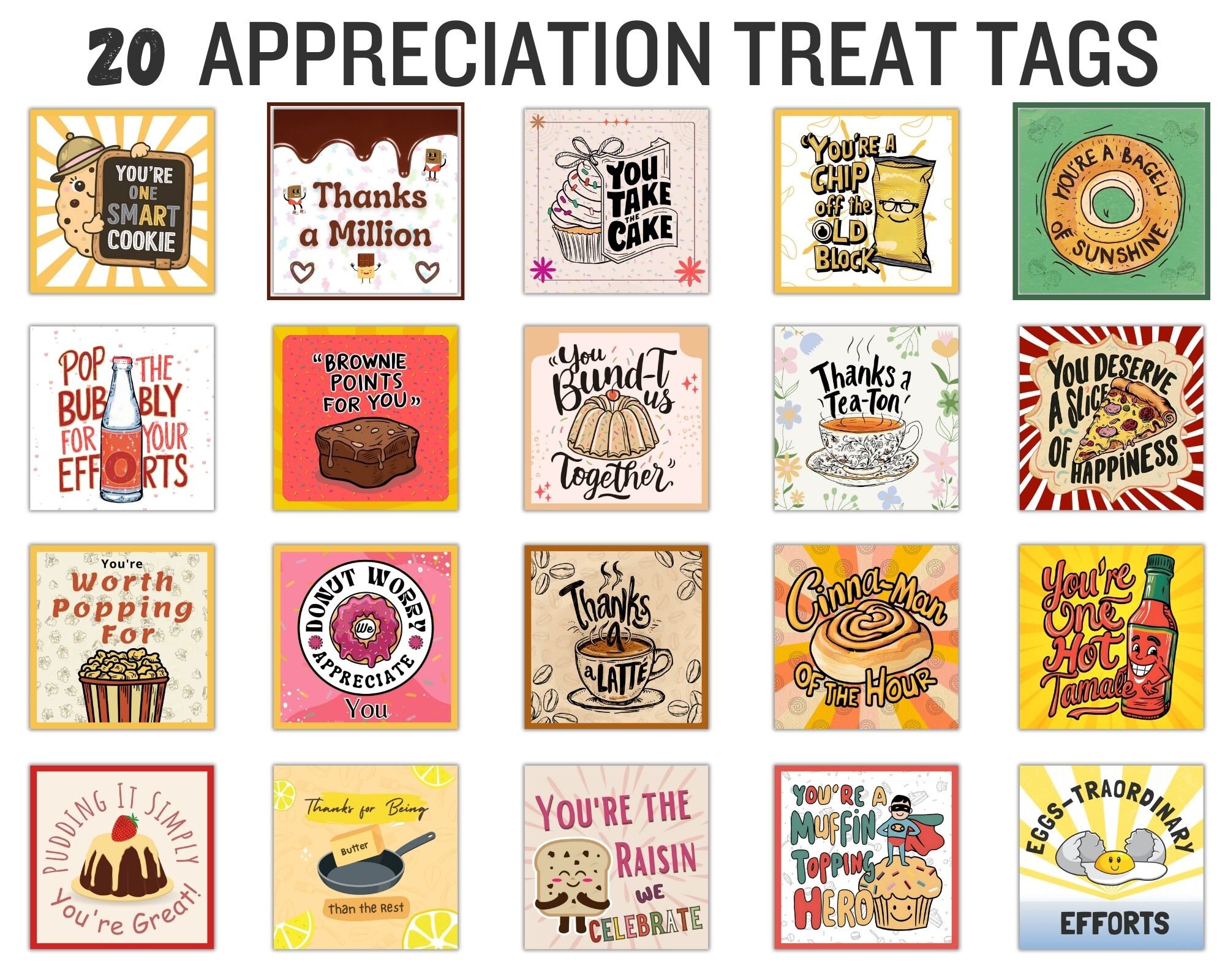 Employee Appreciation Sign, Printable Appreciation Sign, Coworker Gift ...