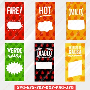 Taco Sauce Packets, hot sauce svg without sayings, taco svg, hot sauce bundle, halloween costume svg, Printable Halloween
