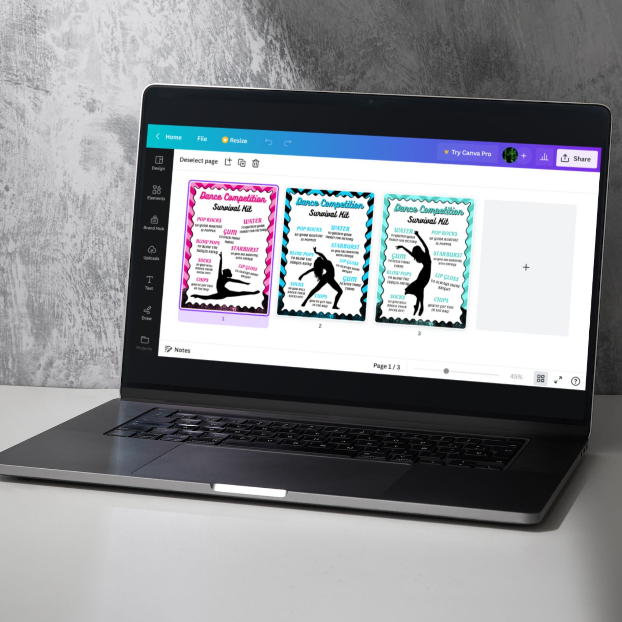 Dance Competition Survival Kit Printable Canva Editable Template, Gift ...