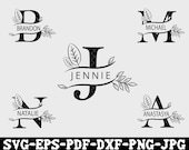Monogram Alphabet Svg, Flourish Alphabet SVG, Monogram Clipart, Monogram Svg, Letter SVG, Cricut, Silhouette Cut Files, Files for Cricut.