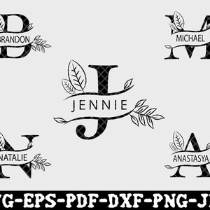 Monogram Alphabet Svg, Flourish Alphabet SVG, Monogram Clipart, Monogram Svg, Letter SVG, Cricut, Silhouette Cut Files, Files for Cricut.