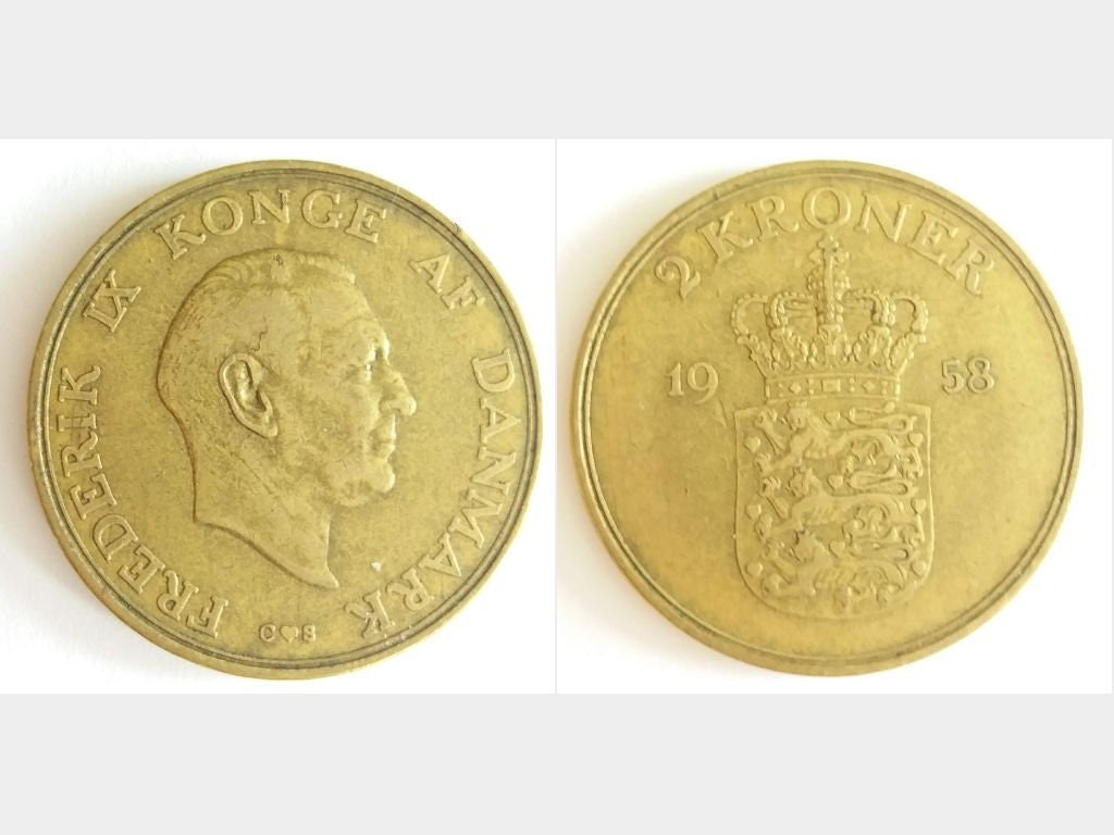 デンマーク　2クローネ　1945 【NGC MS64】　世界コイン デンマーク 2 クローネ 1954、1955、1956、1957、1958、1959 年