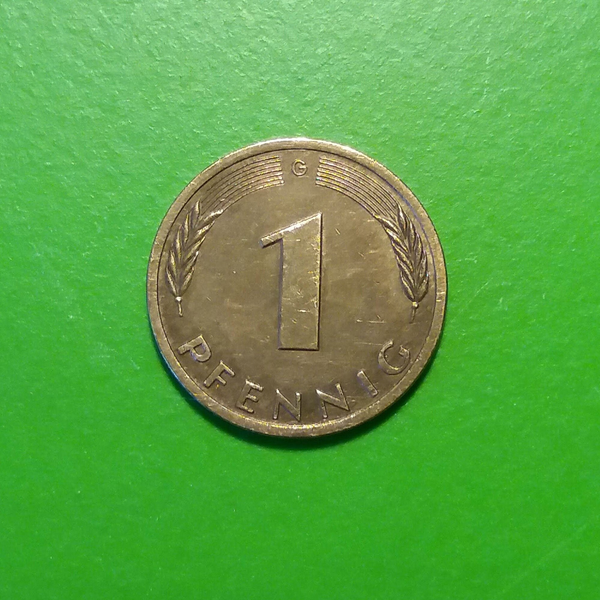 German 1-Pfennig 1950 1972 1976 1977 Vintage Coins from | Etsy