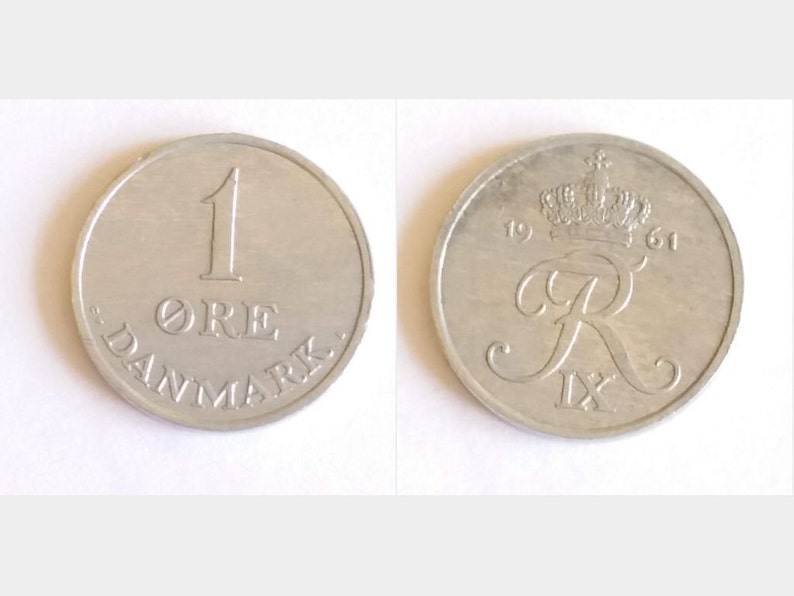 Danish 1 Ore 1958 1959 1960 1961 1962 1963 1964 1965. | Etsy