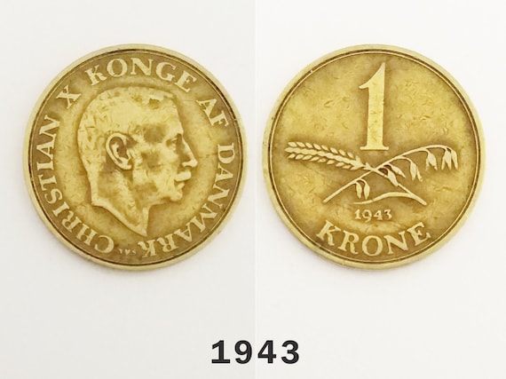 デンマーク 1 クローネ 1942、1943、1944、1945、1946、1947
