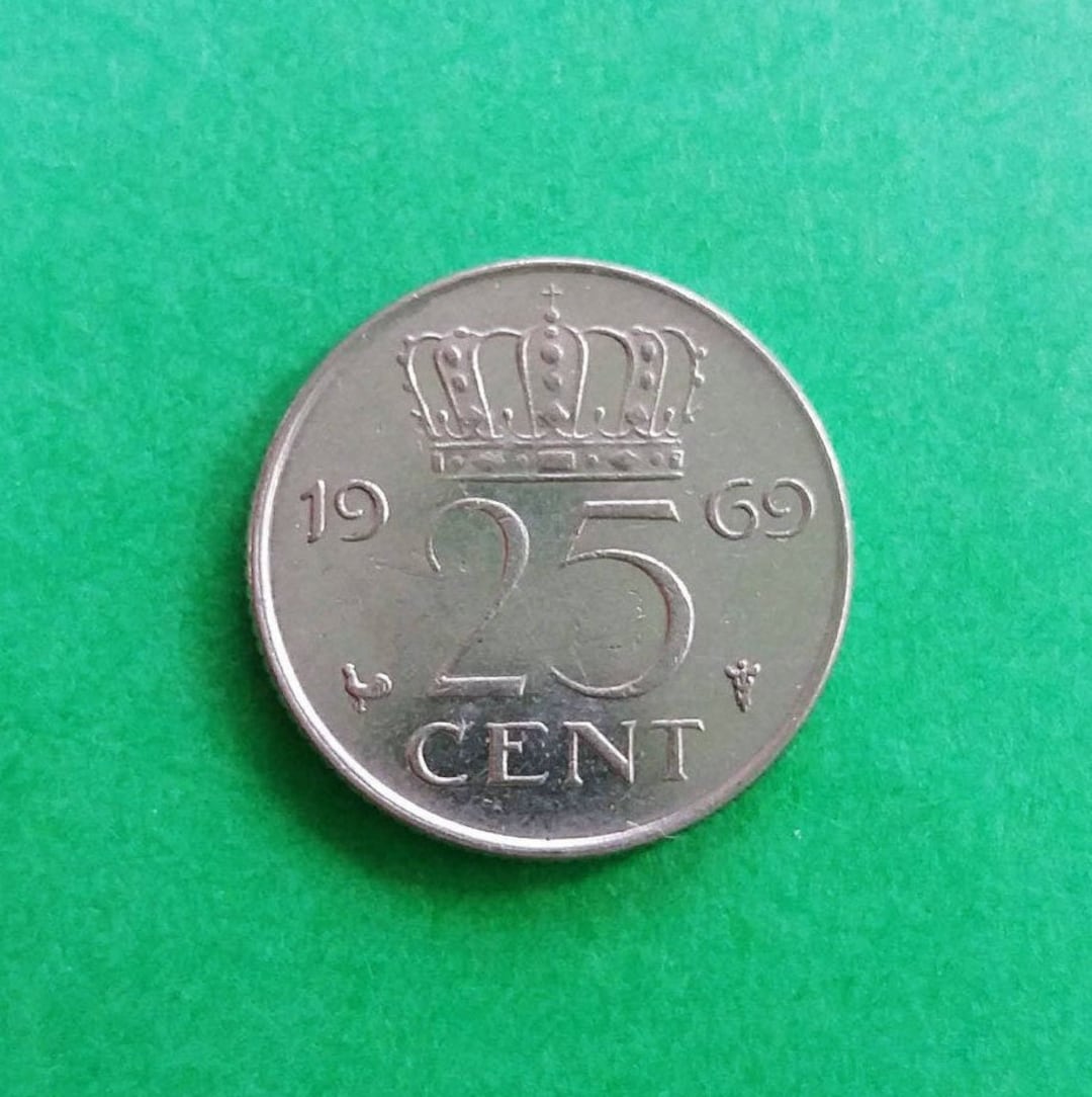 Buy Dutch 25 Cents From 1963, 1968, 1969, 1973, 1976, 1977
