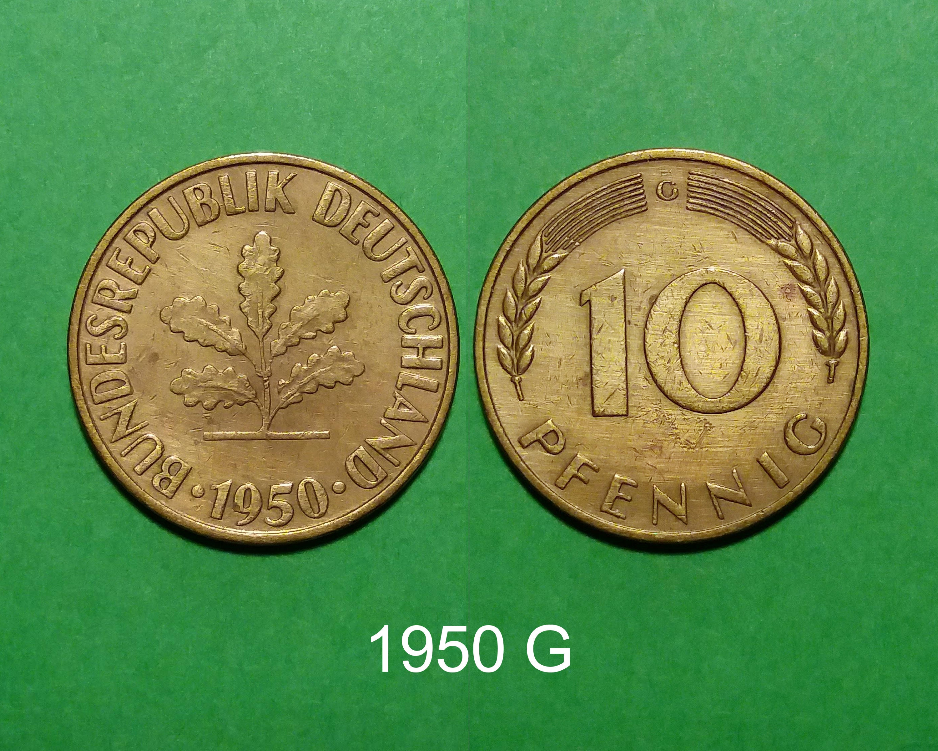 1950年 ドイツ 5ペニヒ 硬貨 1950年 ドイツ 5ペニヒ 硬貨 - メルカリ