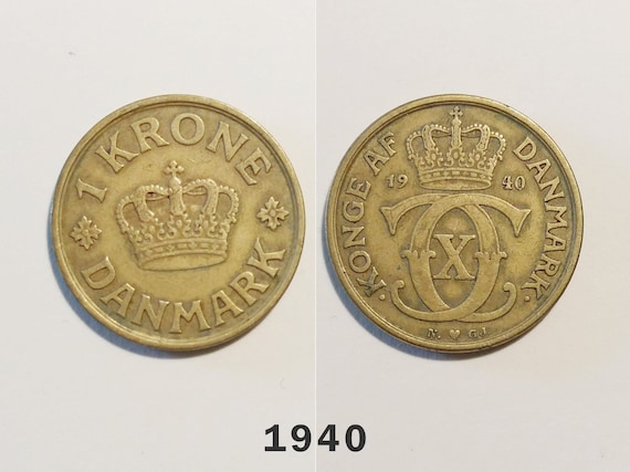 デンマーク 2クローネ 銀貨 1930年 60 周年 - クリスチャン王の誕生