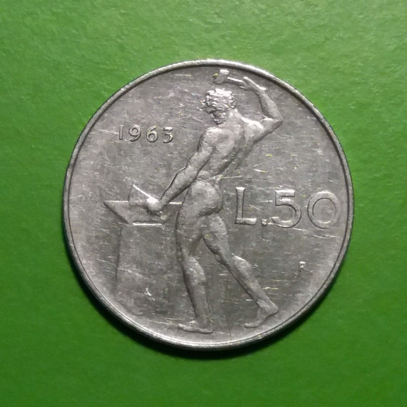 イタリア 50 リラ、1963 年、1974 年、1976 年、1977 年、1979 年