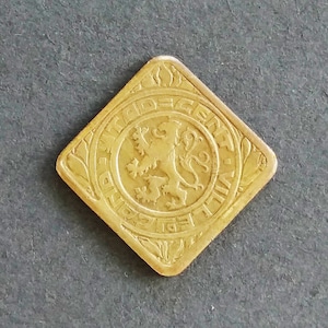 Belgian 50 Centimes from 1915 - German Occupation Coinage, Vintage Coin from Belgium