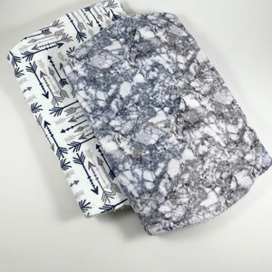 Gray duo burp cloth set, Arrow burp cloth, Baby burp cloth, Baby shower gift set, Baby girl gift, Baby boy gift, Gender neutral gift