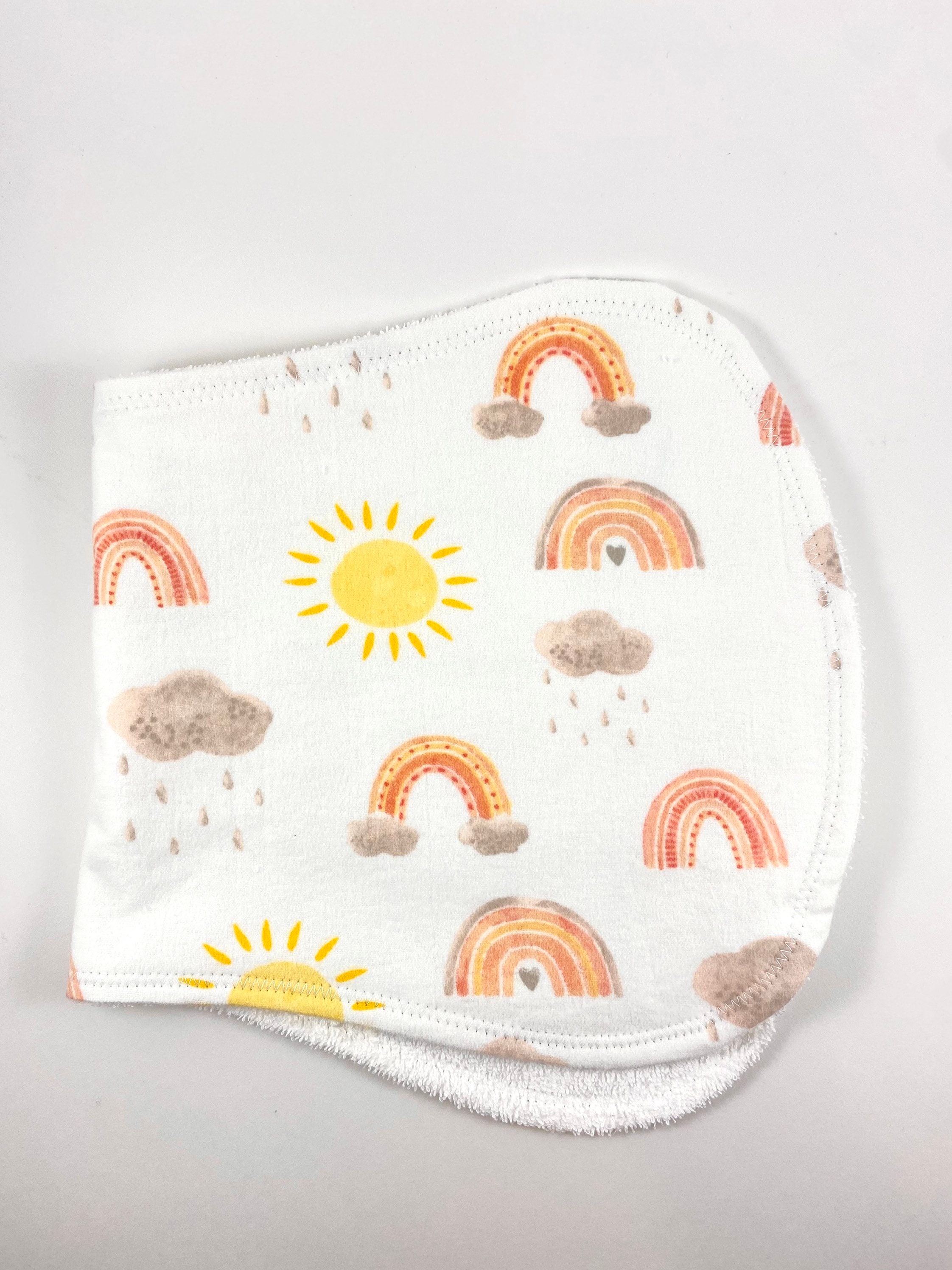 Personalized Sun Burp Cloth Cloud Burp Cloth Rainbow Burp Etsy