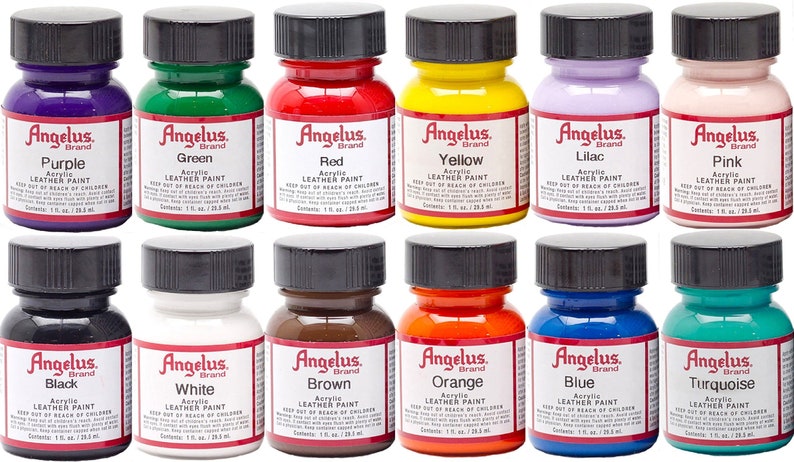 Range 2 Angelus Acrylic Leather Paint 1oz/29.5ml Bottle | Etsy