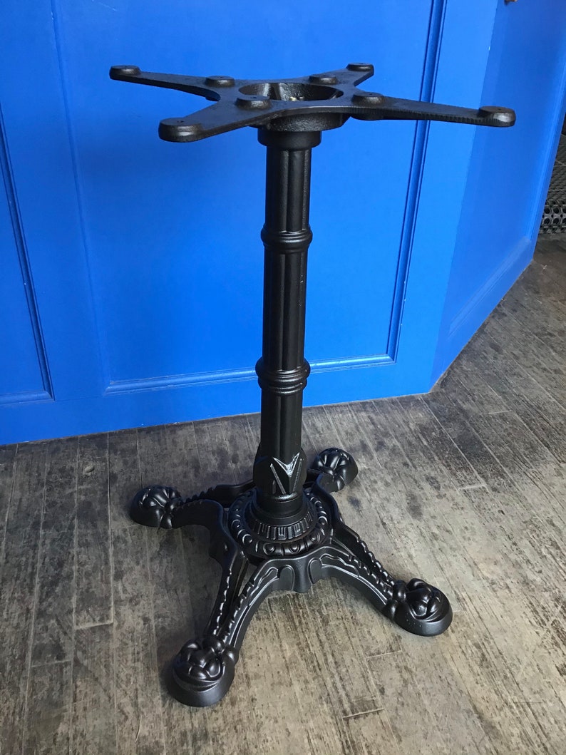 Table Base Cast Iron French Bistro Style Fourpronged for Etsy