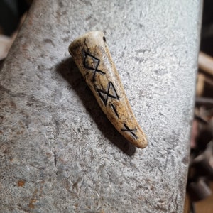 Odin Mask Viking Pendant Hand Made Carved Into Antler With Odin in ...