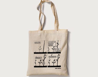 Shopper/tote bag - Serigrafía artesanal sobre algodón 100% natural - Reach out