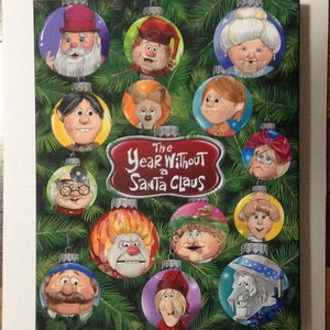 The Year Without A Santa Claus Canvas Painting Heat Miser Christmas Special Jingle Jangle Bells Christmas Art Mrs. Claus Holidays Snow Miser