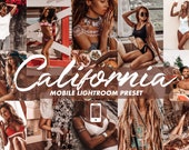 4 Mobile Lightroom Presets CALIFORNIA Lightroom Mobile Presets Social Media Presets, Beach Presets, Tan Presets