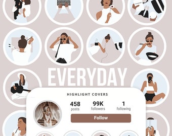 pics Beige Brown Beige Aesthetic Covers Instagram Highlight Icon instagram highlights etsy