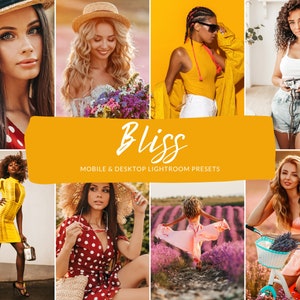 13 Mobile & Desktop Lightroom Presets BLISS, Instagram Presets, Summer Presets, Concert Presets, Photo presets, Indoor Presets