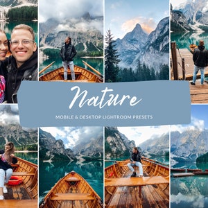 9 Mobile & Desktop Lightroom Presets NATUR, Reise-Presets, Natur-Presets, Konzert-Presets, Foto-Presets, Indoor-Presets