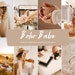 8 Mobile & Desktop BOHO BABE Instagram Creamy Warm Tone Beige 2022 Influencer Creme Boho Lifestyle Lightroom Preset for Blogger Influencers 